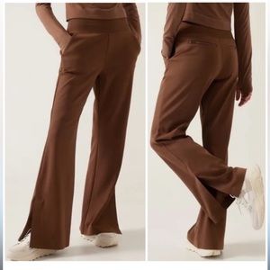 Athleta Venice Flare petite medium pant mahogany brown